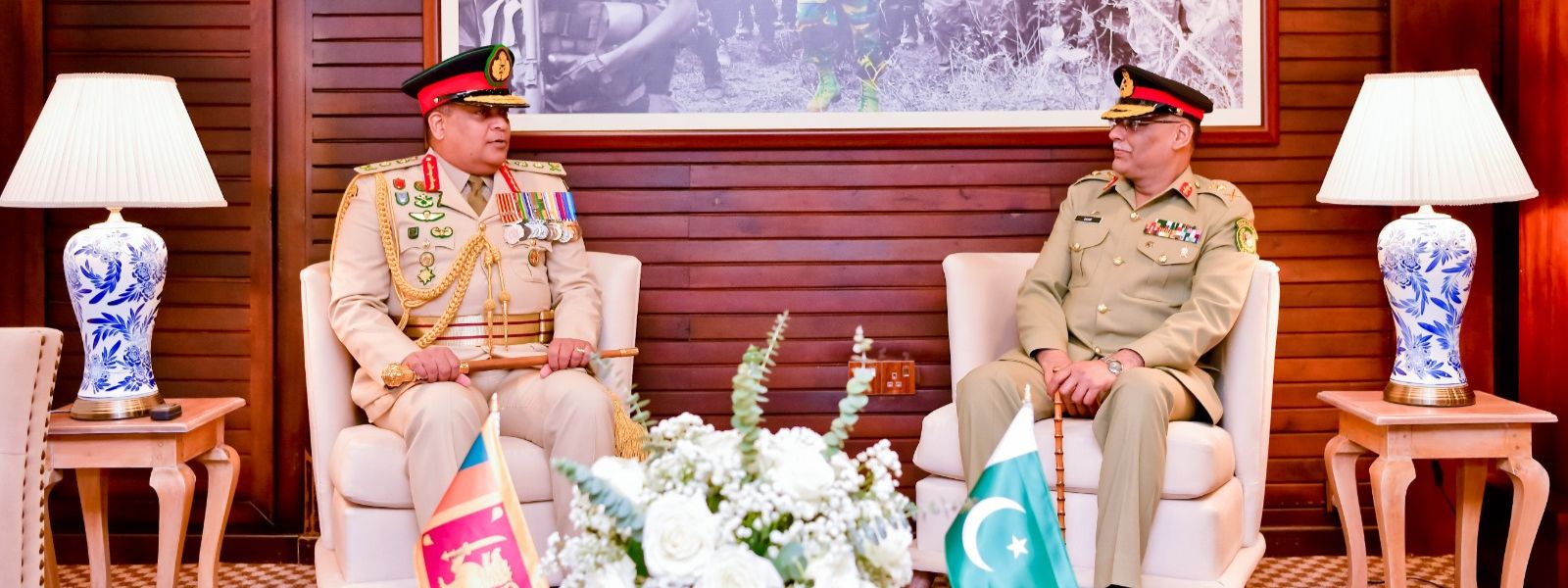 Pakistan Joint Chiefs Chairman meets CDS Shavendra